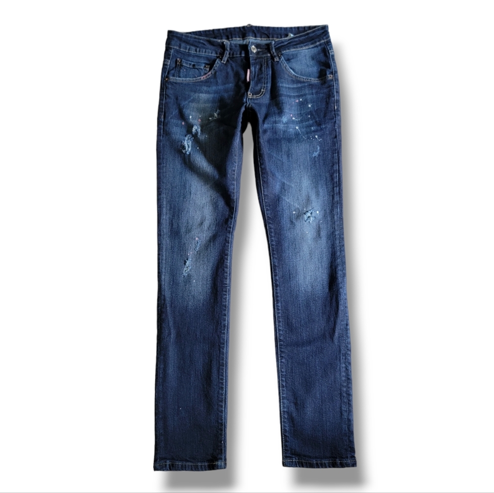 DSQUARED2 Mid Rise‎ Slim Fit Tall Inseam Super Skinny Jeans Size 30
